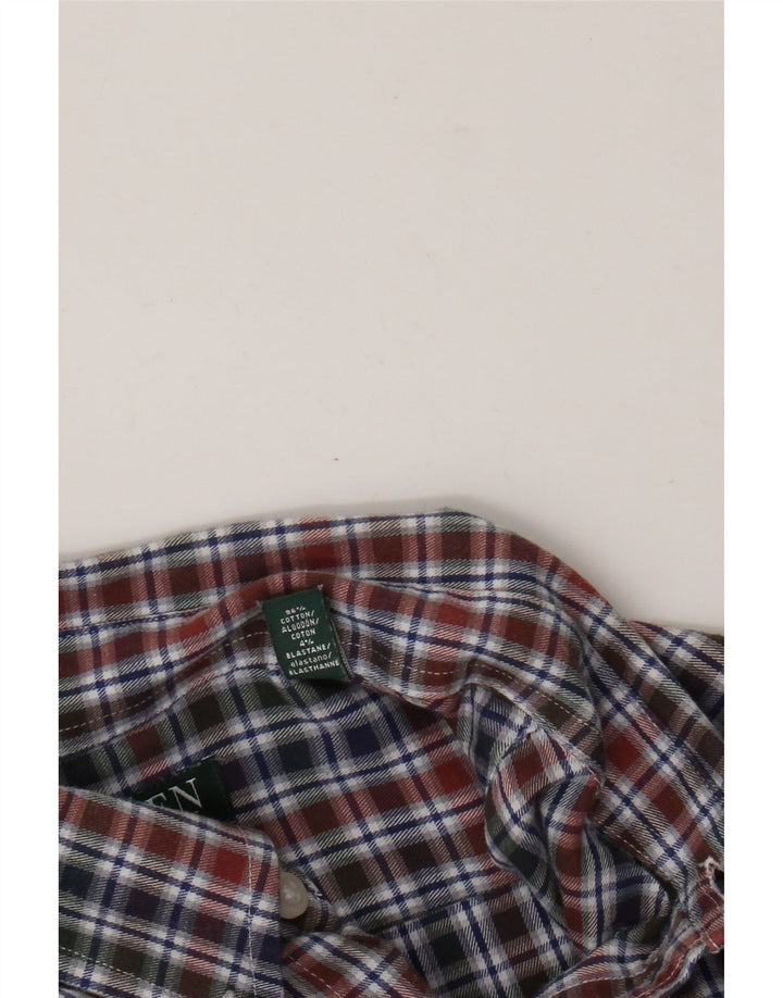 Ralph Lauren Mens Fitted Flannel Shirt Size 40 15.5 Medium Multicoloured