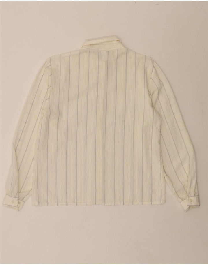C&A Womens Shirt Blouse EU 38 Medium White Striped Viscose Vintage C&A and Second-Hand C&A from Messina Hembry 