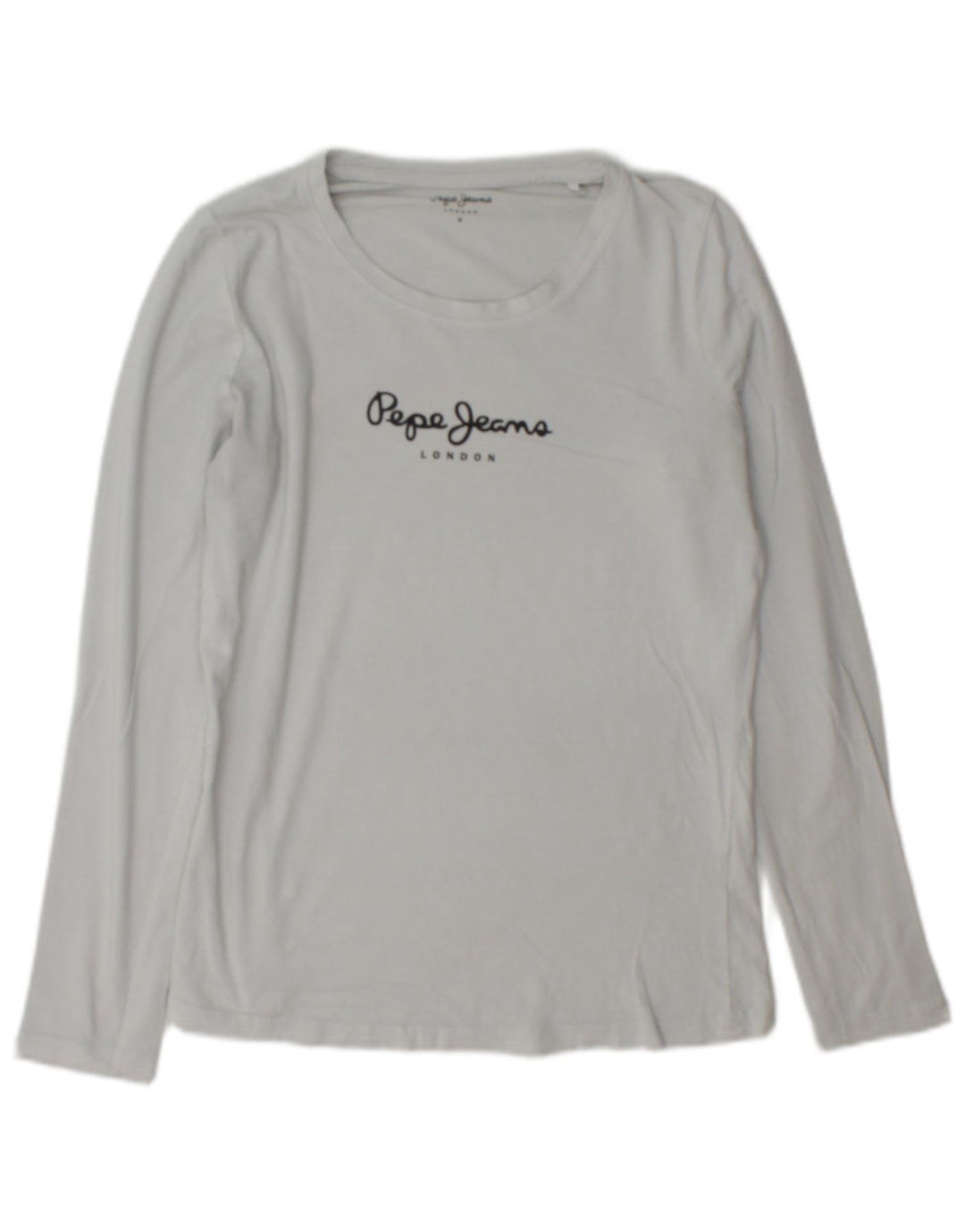 PEPE Jeans Kvinders Grafisk Top Langærmet UK 14 Medium Grey