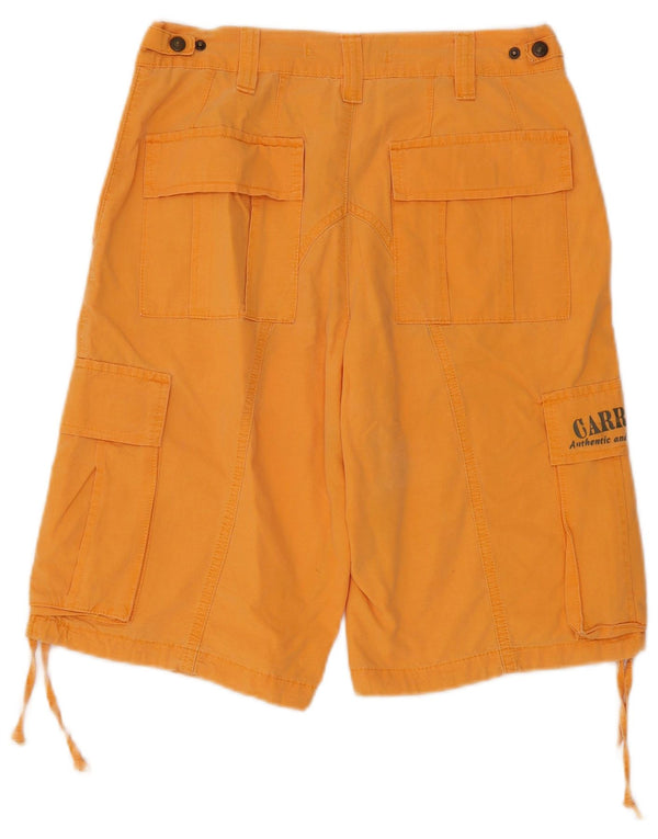 Carrera Mens Cargo Shorts W29 Small Orange Cotton