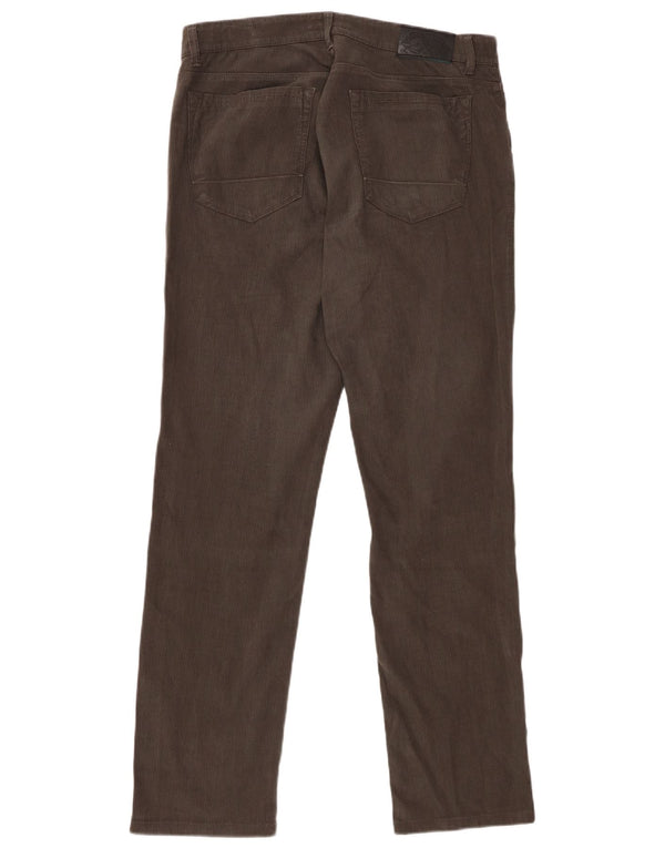 Pantaloni Casual Dritti Uomo Trussardi W31 L30 Cotone Grigio