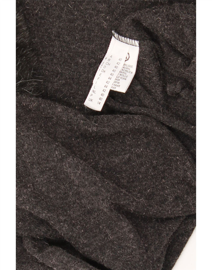 CLOCK HOUSE Womens Bolero Jumper UK 14 Medium  Grey Acrylic Vintage CLOCK HOUSE and Second-Hand CLOCK HOUSE from Messina Hembry 