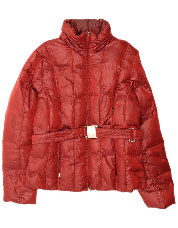 Giacca imbottita da donna Ellesse UK 16 Large Rosso Poliestere