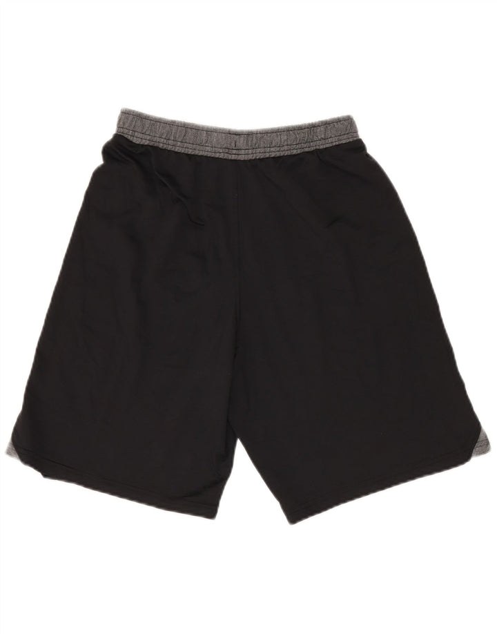 Under Armour Mens Graphic Sport Shorts Small Black Colourblock Polyester