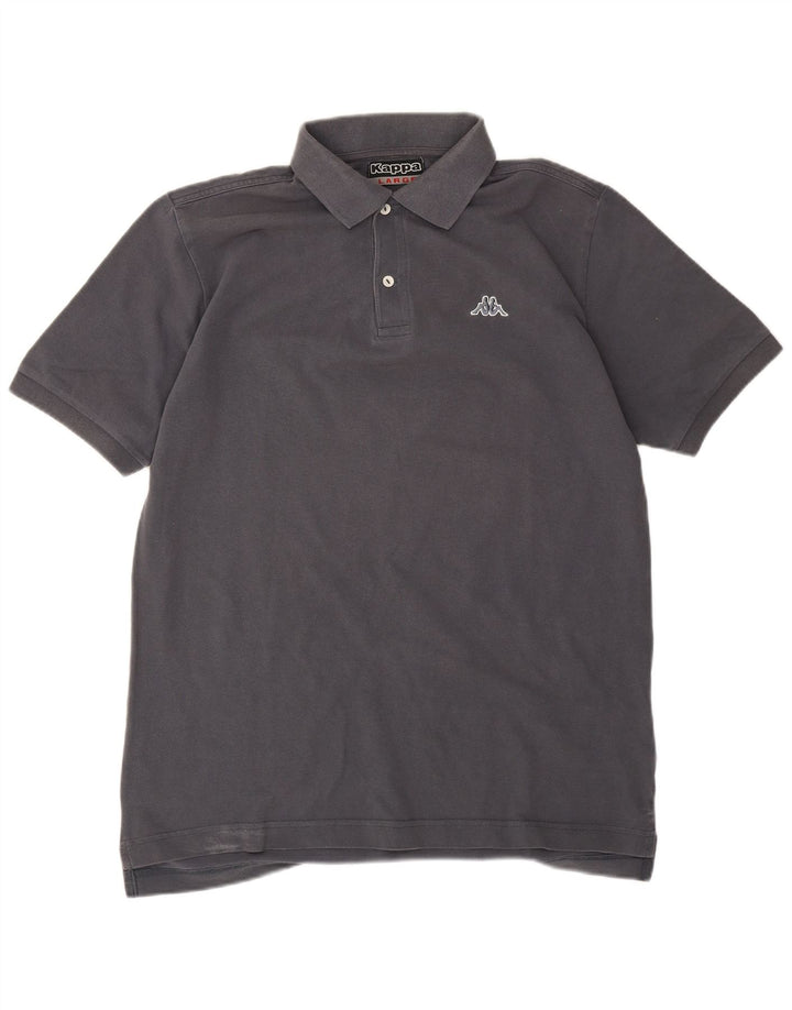 Kappa Mens Polo Shirt Large Grey Cotton