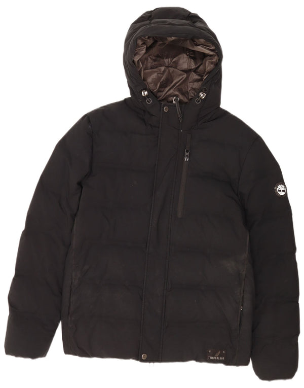 Timberland Veste matelassée à capuche pour homme UK 38 Medium Noir Polyester