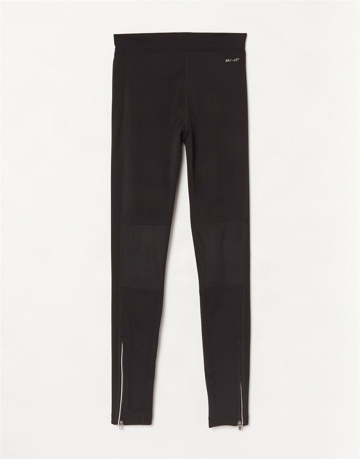 Damskie legginsy Nike Dri Fit UK 10, małe, czarne, poliestrowe