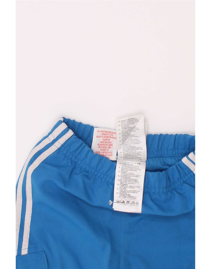 Adidas Baby Boys Cargo Tracksuit Trousers 6-9 Months Blue Polyester