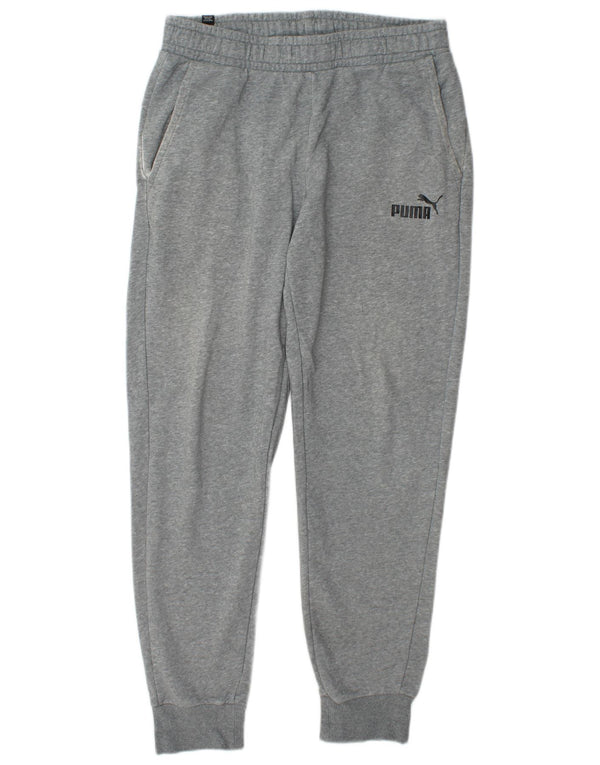 Puma Pantalon de survêtement pour homme en coton gris Taille L