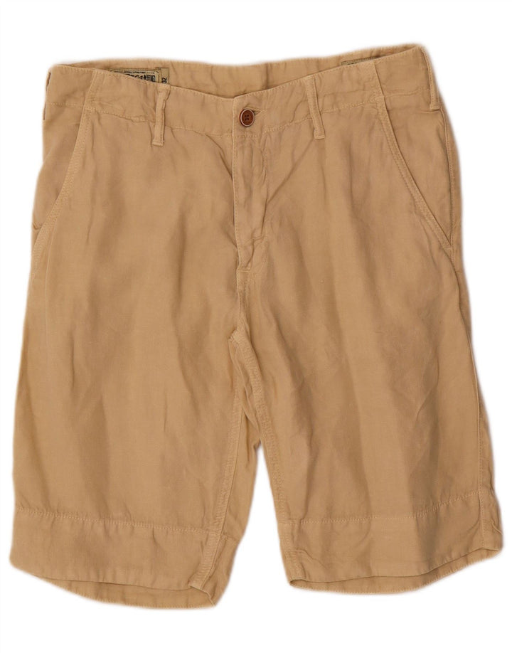 Marlboro Classics Mens Chino Shorts W32 Medium Beige Cotton