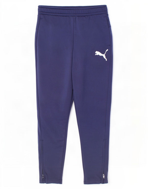 Calças de treino Puma menino 7-8 anos azul marinho poliéster