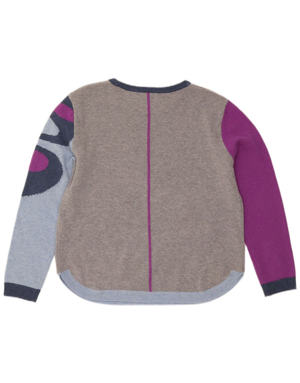 White Stuff Pull col bateau pour femme UK 14 Grand papillon gris