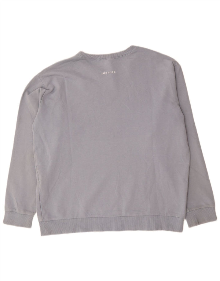 Zara Mens Sweatshirt Jumper XL Blue Cotton