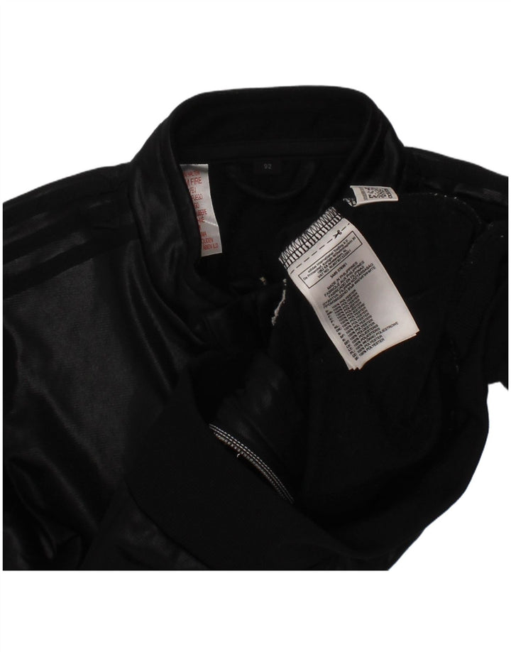 Adidas Baby Boys Tracksuit Top Jacket 18-24 Months Black Polyester