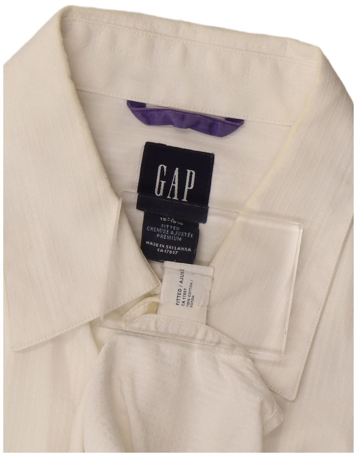 GAP Mens Shirt Size 15 1/2 Medium White Cotton