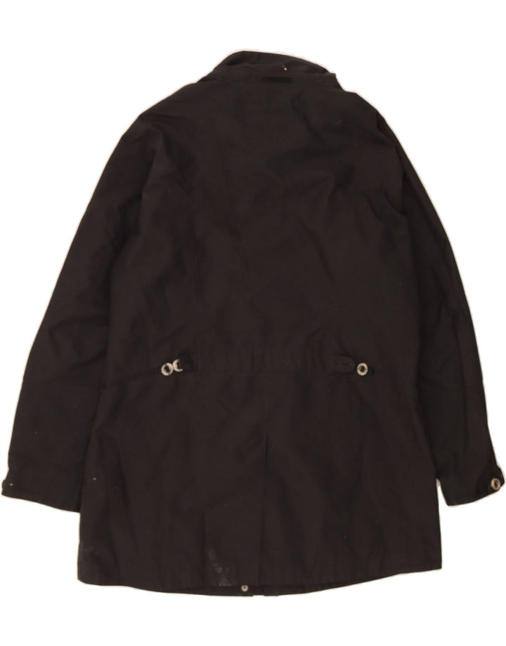 JACK WOLFSKIN Womens Windbreaker Coat UK 18/20 XL Black Polyester Vintage Jack Wolfskin and Second-Hand Jack Wolfskin from Messina Hembry 