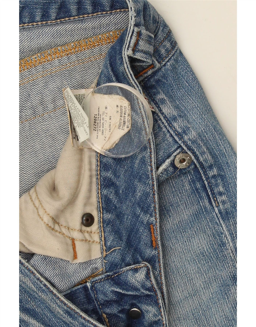 Replay Womens Slim Jeans W29 L30 Blue Cotton