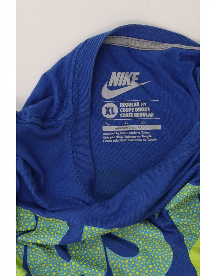 Nike Mens Regular Fit Graphic T-Shirt Top XL Blue
