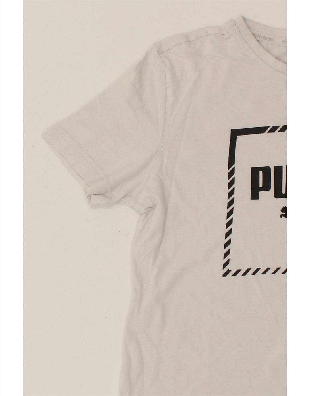 PUMA Boys Graphic T-Shirt Top 13-14 Years White Vintage Puma and Second-Hand Puma from Messina Hembry 