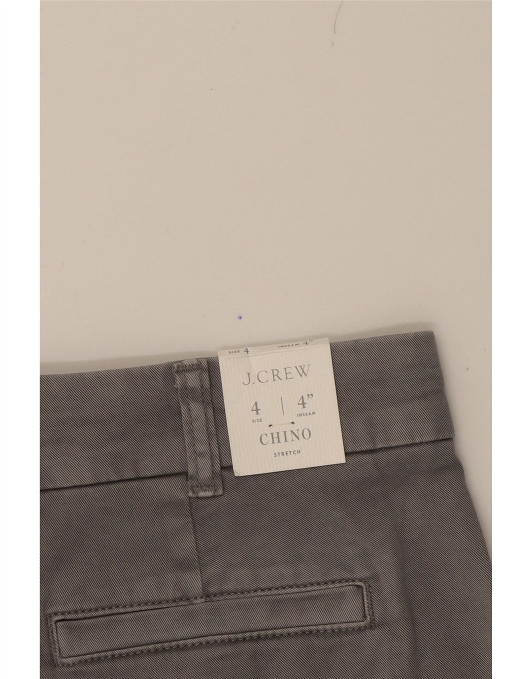 J. CREW Womens Chino Shorts US 4 Small W27 Grey Cotton Vintage J. Crew and Second-Hand J. Crew from Messina Hembry 