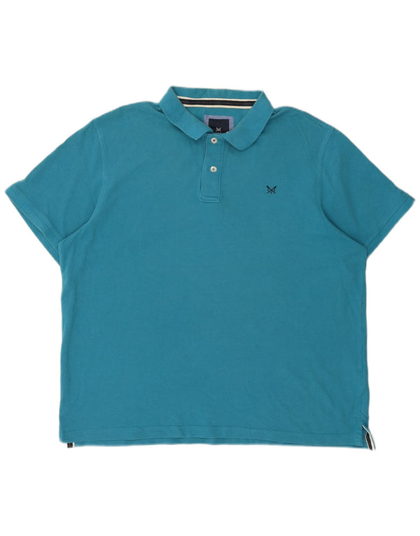 Мужская рубашка-поло Crew Clothing 2XL, синяя, хлопок