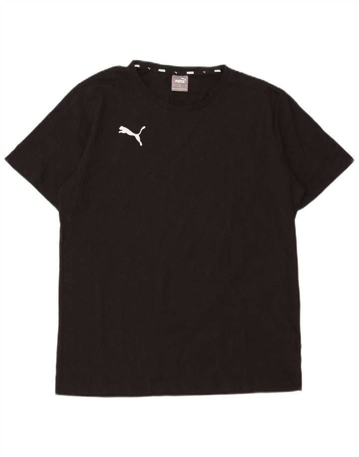 Puma Mens T-Shirt Top Large Black Cotton
