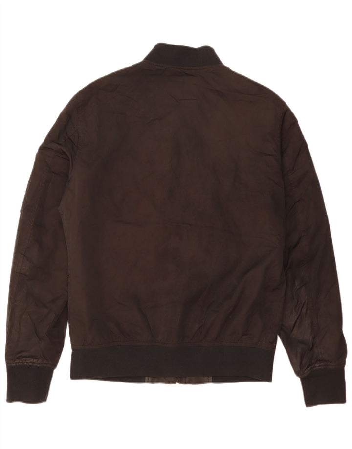 Zara Mens Bomber Jacket UK 38 Medium Black Colourblock Polyester