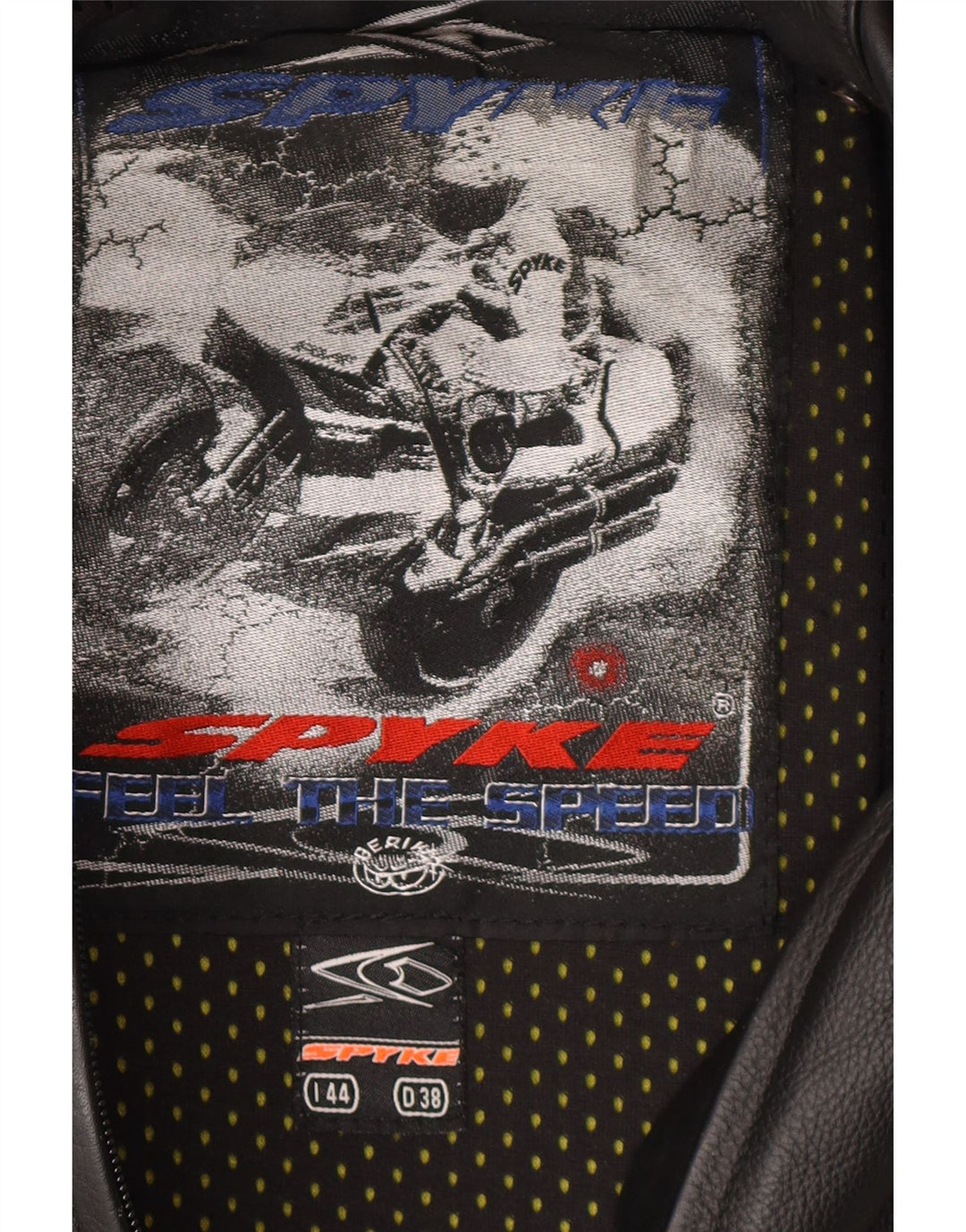 Spyke Damen-Lederoverall IT 44 Mittelschwarzes Leder-Motorrad