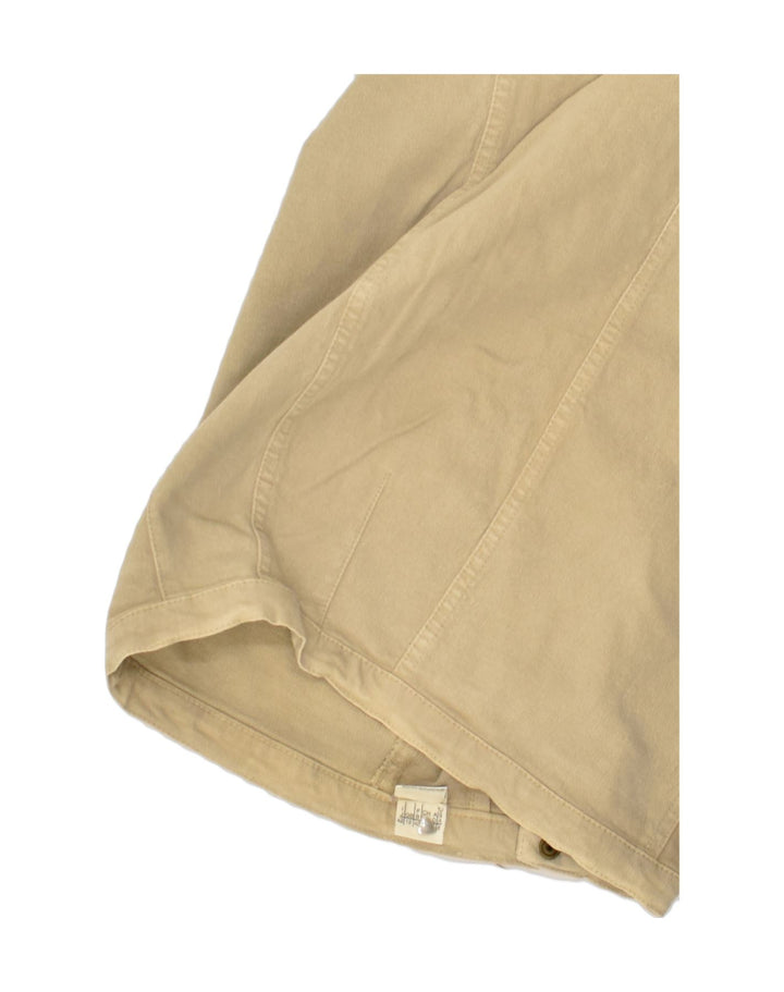 NEW PENNY Womens Straight Skirt UK 12 Medium W28 Beige Cotton | Vintage New Penny | Thrift | Second-Hand New Penny | Used Clothing | Messina Hembry 