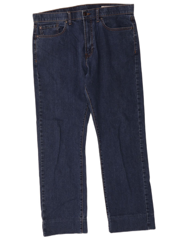 Jeans dritti regolari da donna Marks & Spencer W36 L29 cotone blu