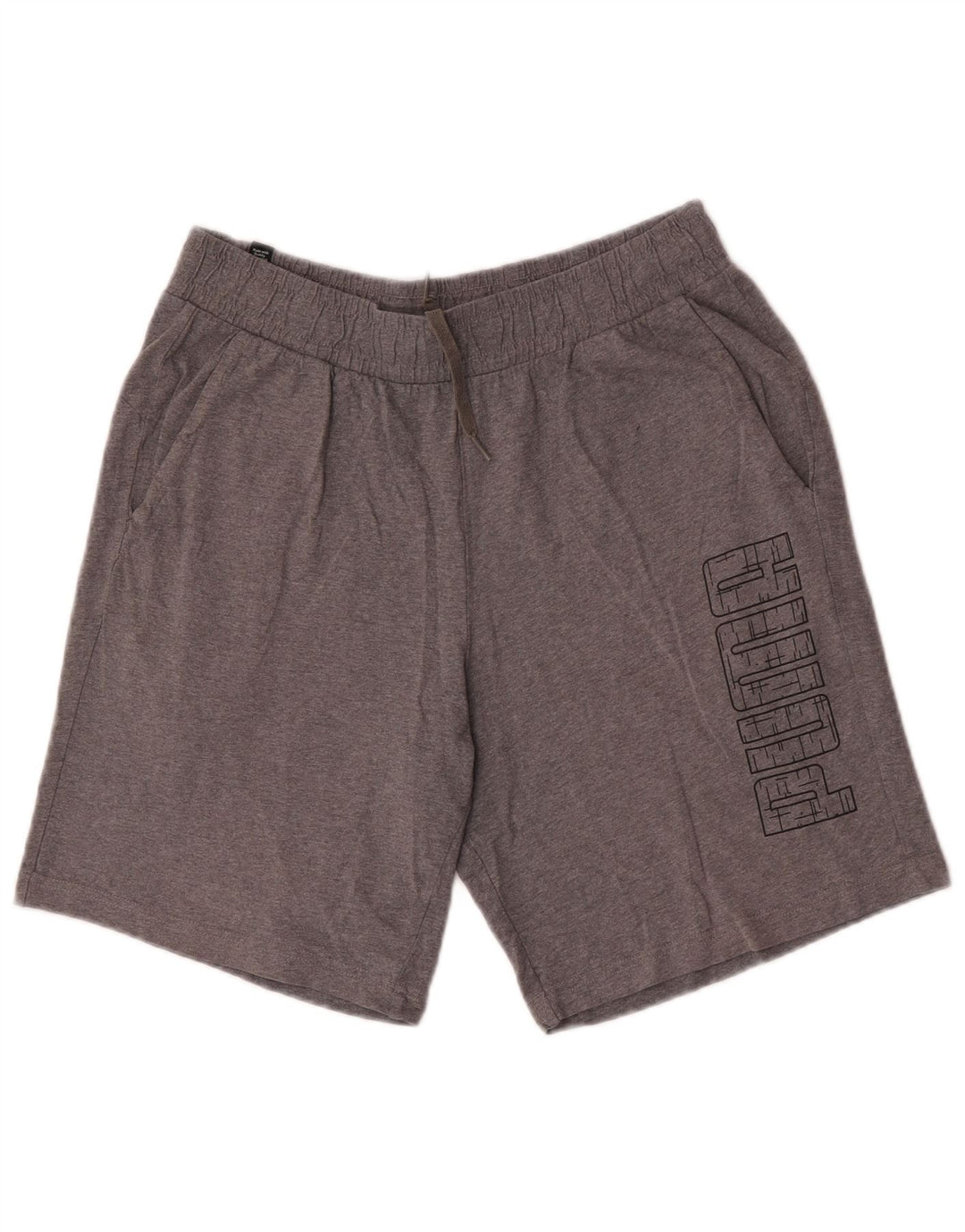 Puma Mens Graphic Sport Shorts Medium  Grey Flecked