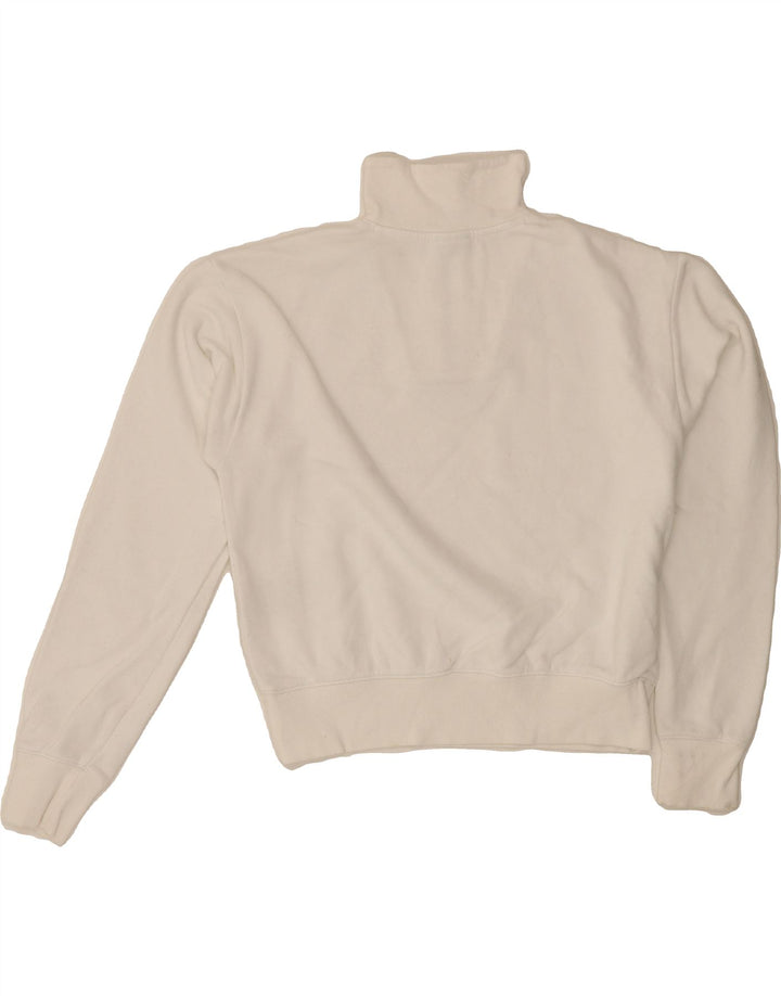 CHAMPION Womens Oversized Graphic Sweatshirt Jumper UK 10 Small White Vintage Champion and Second-Hand Champion from Messina Hembry 