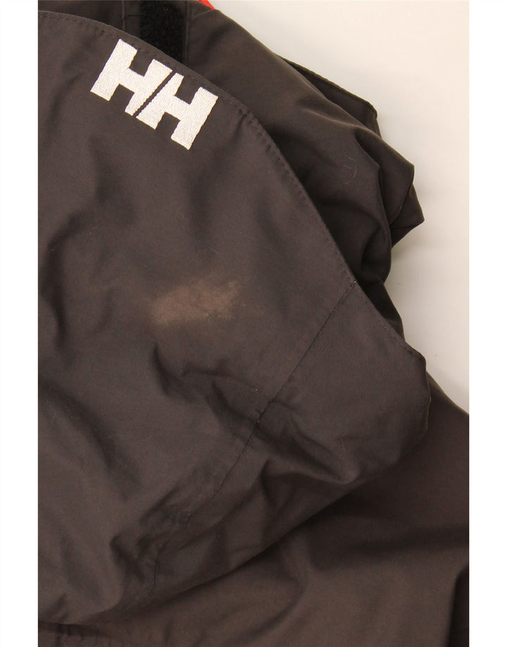 Helly Hansen Vindjakke med hætte til mænd UK 36 Small Grey Colourblock