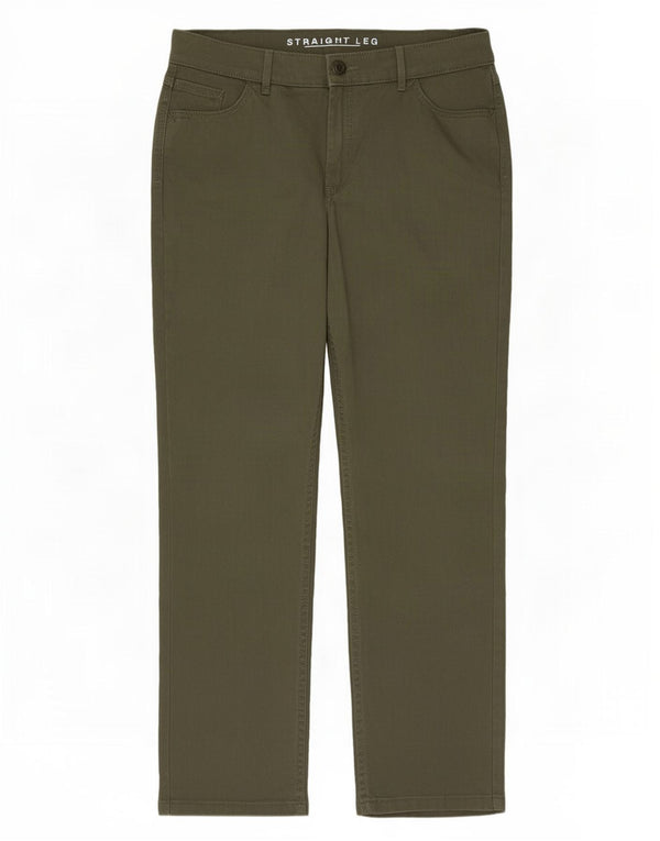Marks & Spencer Lige fritidsbukser til kvinder UK 16 Large W36 L28 Khaki