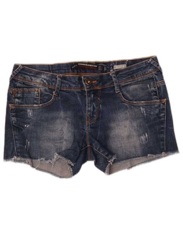 Zara női Distressed farmer rövidnadrág EU 38 kicsi W28 kék