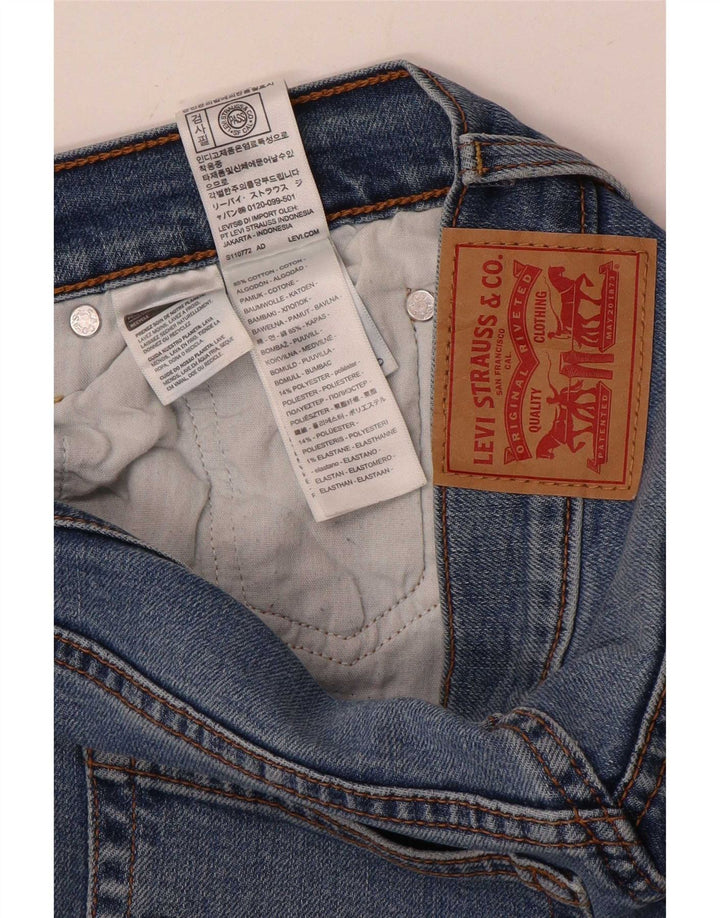 Levi's Mens Straight Jeans W28 L29 Blue Cotton