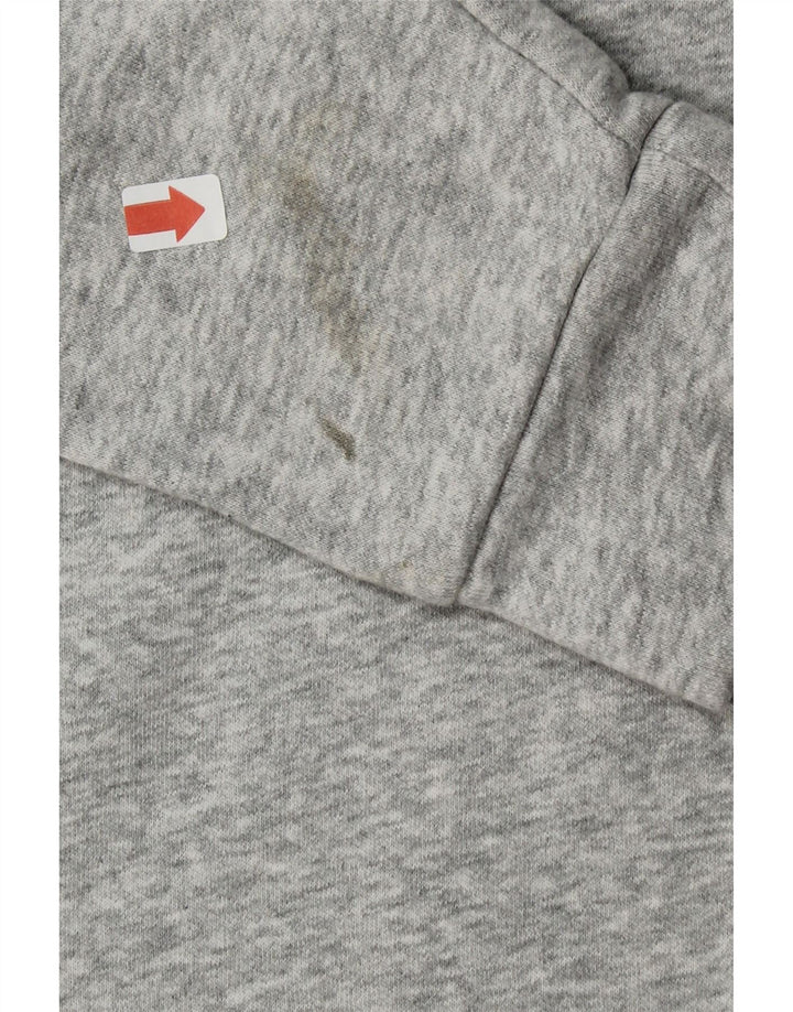PUMA Womens Zip Neck Sweatshirt Jumper UK 14 Medium Grey Cotton Vintage Puma and Second-Hand Puma from Messina Hembry 