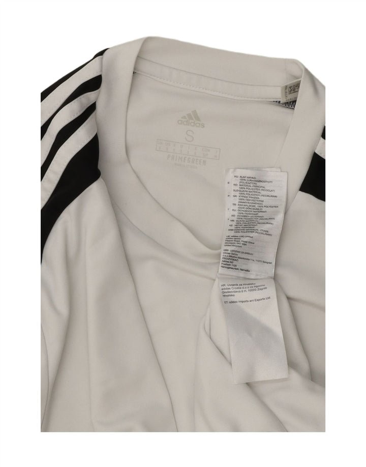 ADIDAS Mens Aeroready T-Shirt Top Small White Polyester Vintage Adidas and Second-Hand Adidas from Messina Hembry 