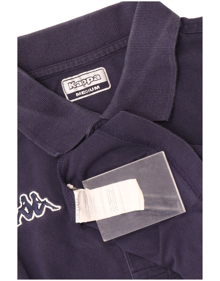 Kappa Mens Polo Shirt Medium Navy Blue Cotton