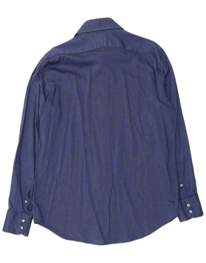 Benetton Herrenhemd XL Marineblau aus Baumwolle