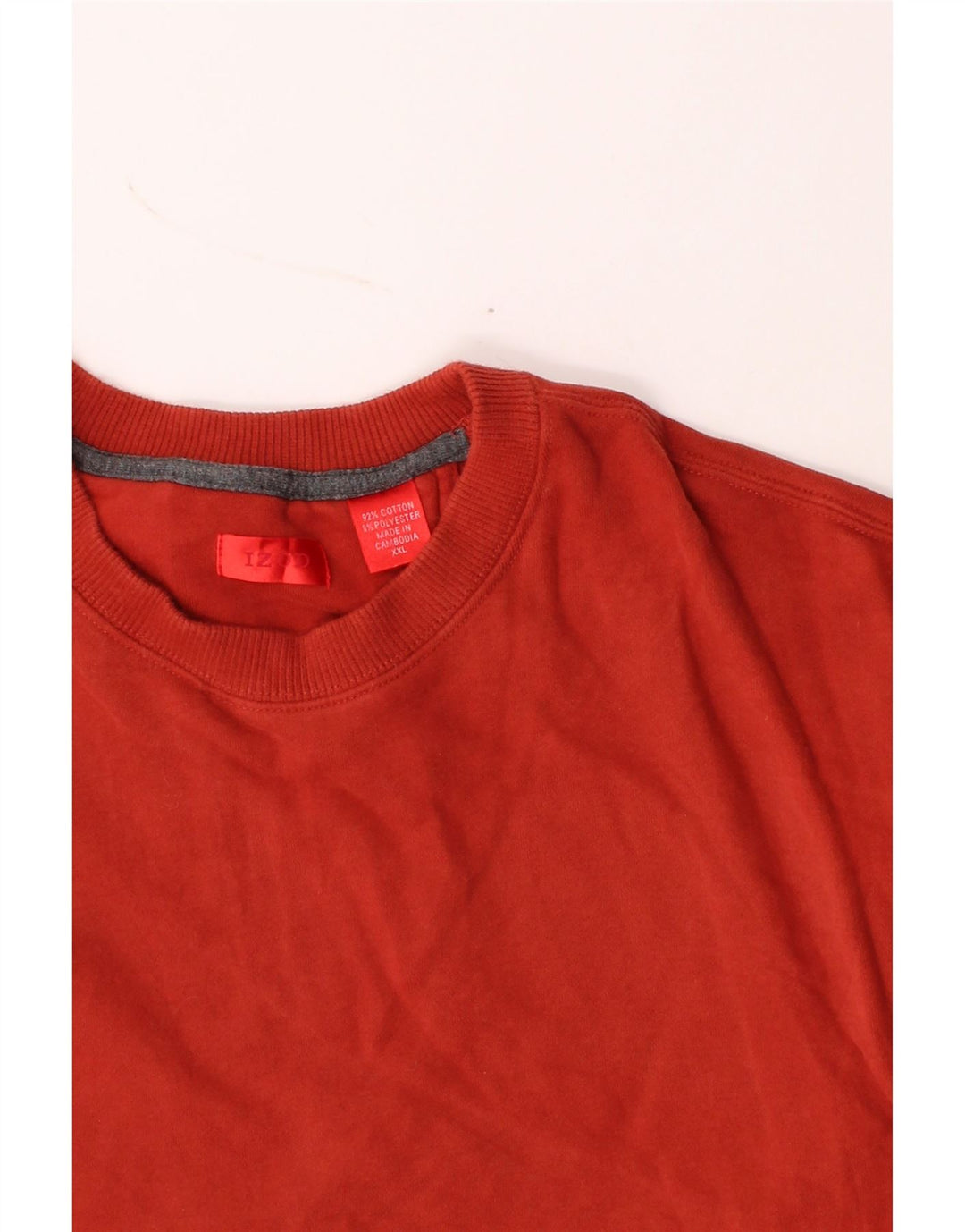 IZOD Mens Sweatshirt Jumper 2XL Orange Cotton Vintage Izod and Second-Hand Izod from Messina Hembry 