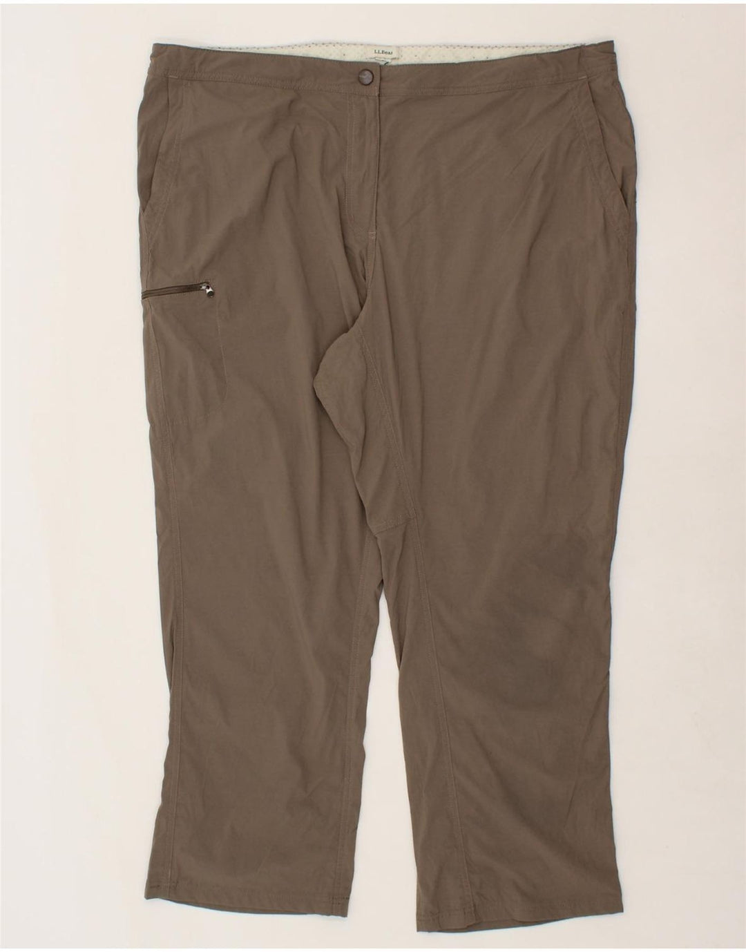 L.L.BEAN Womens Straight Cargo Trousers W42 L28 Grey Vintage L.L.Bean and Second-Hand L.L.Bean from Messina Hembry 