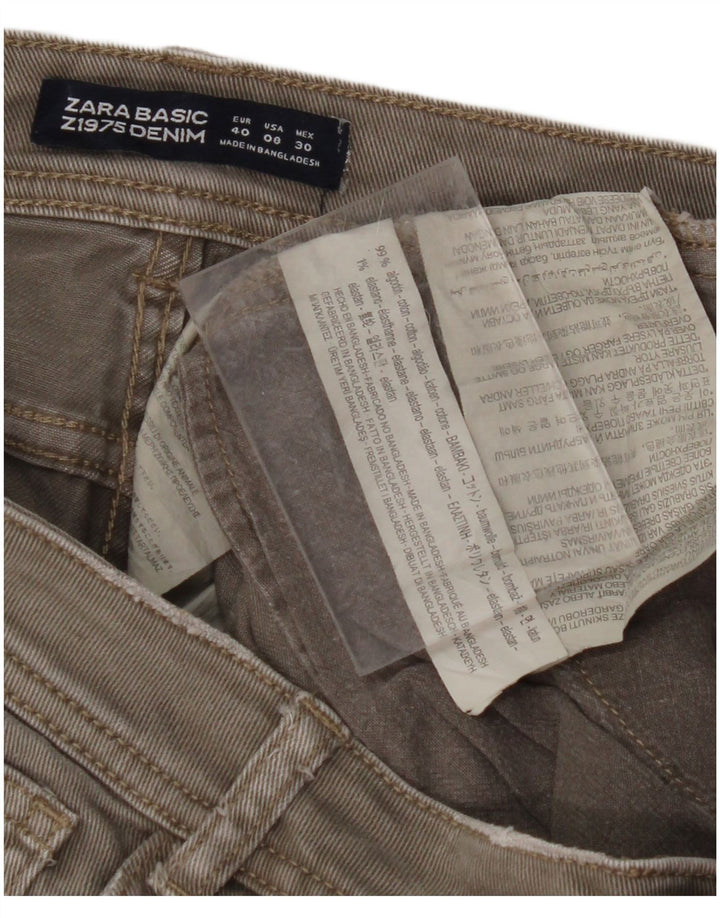 ZARA Womens Slim Jeans EU 40 Medium W30 L27 Grey Cotton