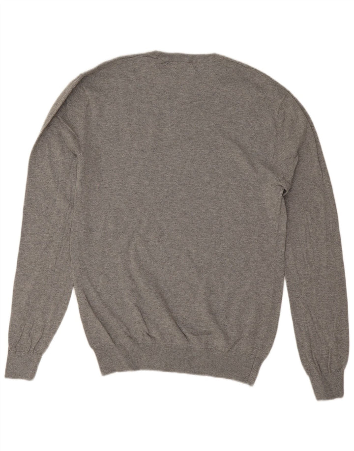 Jack Wills Mens Crew Neck Jumper Sweater Medium Grey Cotton