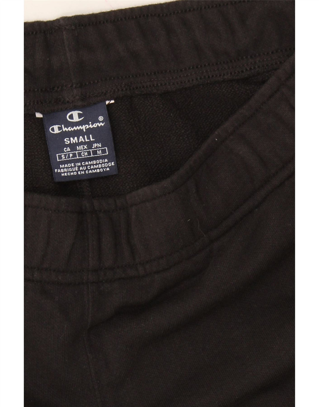 CHAMPION Mens Bermuda Sport Shorts Small  Black Vintage Champion and Second-Hand Champion from Messina Hembry 