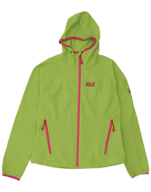 Jack Wolfskin Dame hættetræningsdragt Topjakke UK 12/14 Medium Green