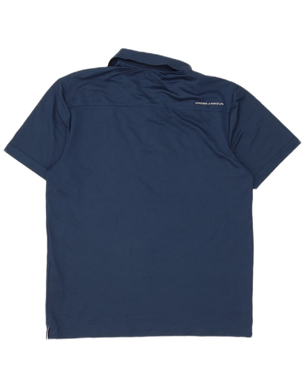 Under Armour Mens Heat Gear pólóing nagy sötétkék poliészter