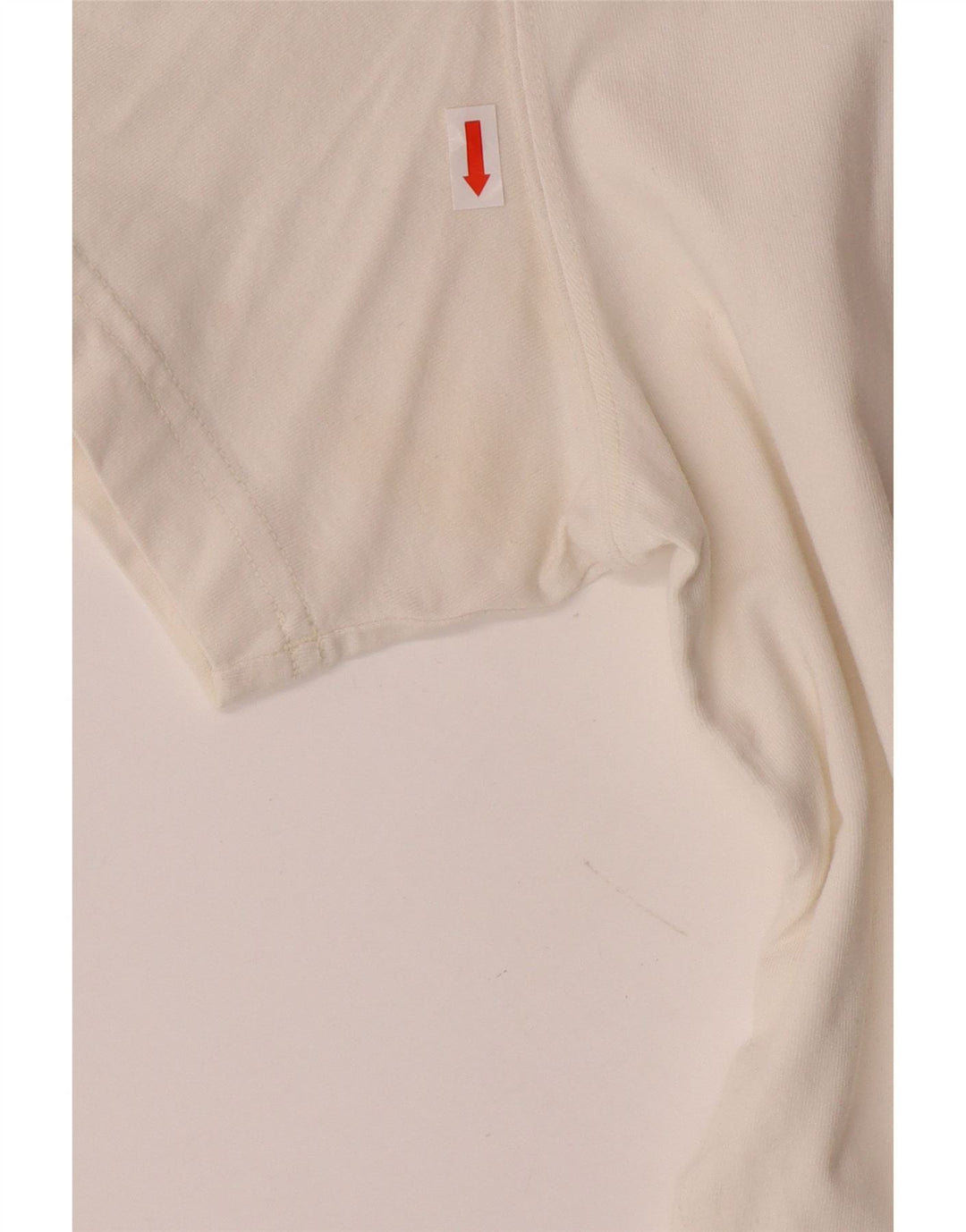 ADIDAS Mens T-Shirt Top Medium Off White Cotton