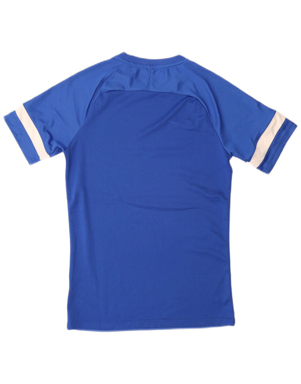 Nike Herren Dri Fit T-Shirt Top Small Blau Farbblock