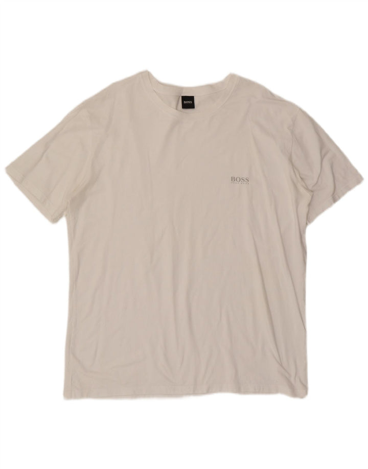 Hugo Boss Mens T-Shirt Top 2XL White